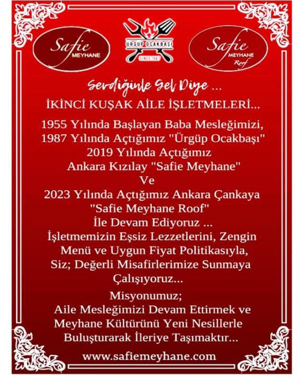 Safie Meyhane Roof Çankaya - 6. Fotoğraf Safie Meyhane Roof Çankaya - 6. Fotoğraf